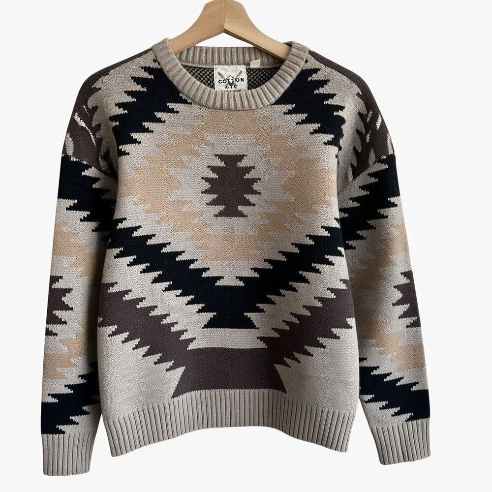 Cotton & Rye Outfitters Aztec Sweater M Women’s Western Tribal